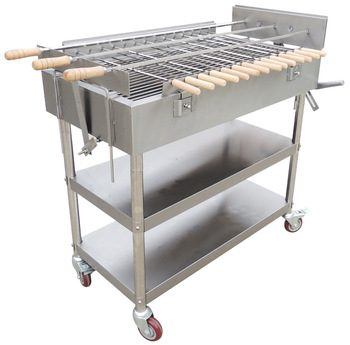 Charcoal BBQ grill (Stainless steel)