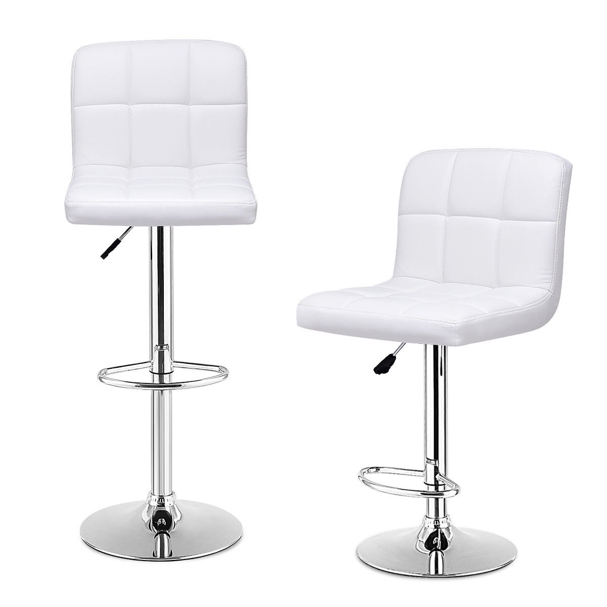 Bar stool (white Leather) Taj Event Rentals
