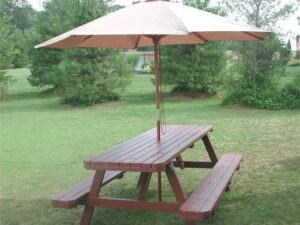 Picnic Table with Umbrella