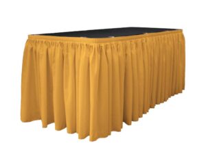 RECTANGULAR TABLE WITH SKIRTING (Gold)